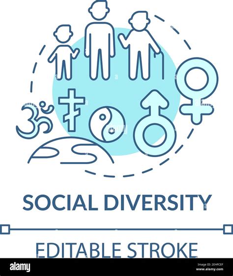 Social Diversity Concept Icon Stock Vector Image Art Alamy