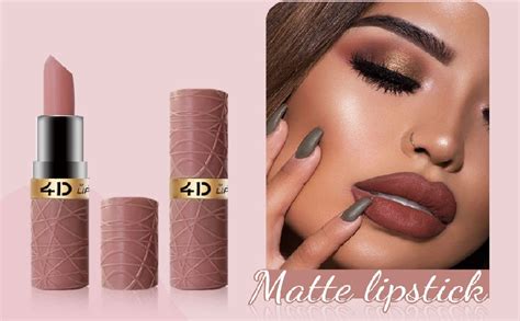 Matte Lippenstift Set Pcs Mit Nude Rose Kaffee Braunt Ne Wasserdicht Langanhaltende