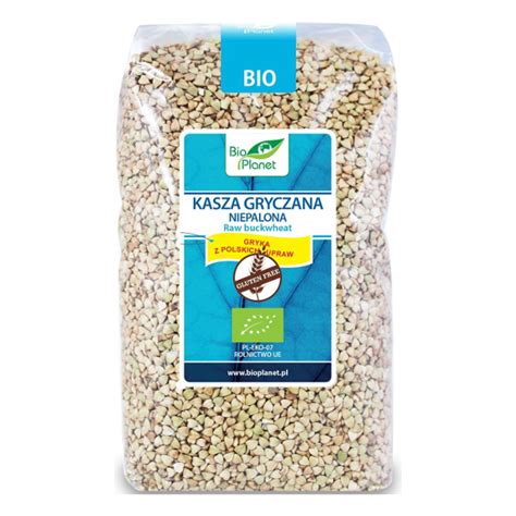 Kasza Gryczana Niepalona Bezglutenowa BIO 1 Kg Bio Planet Sklep