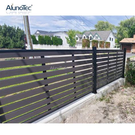 Modern Metal Privacy Panels Aluminum Slat Wood Garden Flexible Wpc