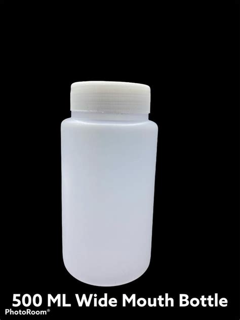 HDPE Screw Cap 500Ml Plastic Wide Mouth Bottle Use For Storage