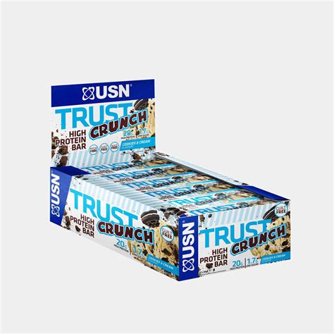USN Trust Crunch Protein Bars (12x60 g) | Shop Online