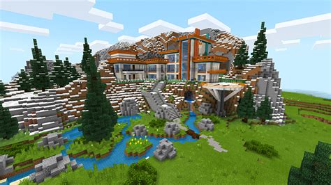 Mountain Mansion By Piki Studios Minecraft Marketplace Map