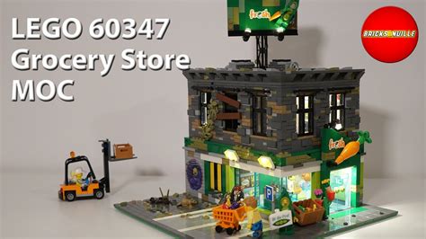 Lego Grocery Store Moc Mod Modular Building With Led Lights