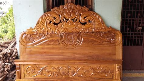 Wood Carving Cotsmodal And 46 And 56 And 66 Woden Cots