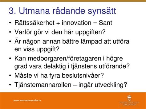 Ppt En Innovativ F Rvaltning F R B Ttre Effektivitet Och Kvalitet