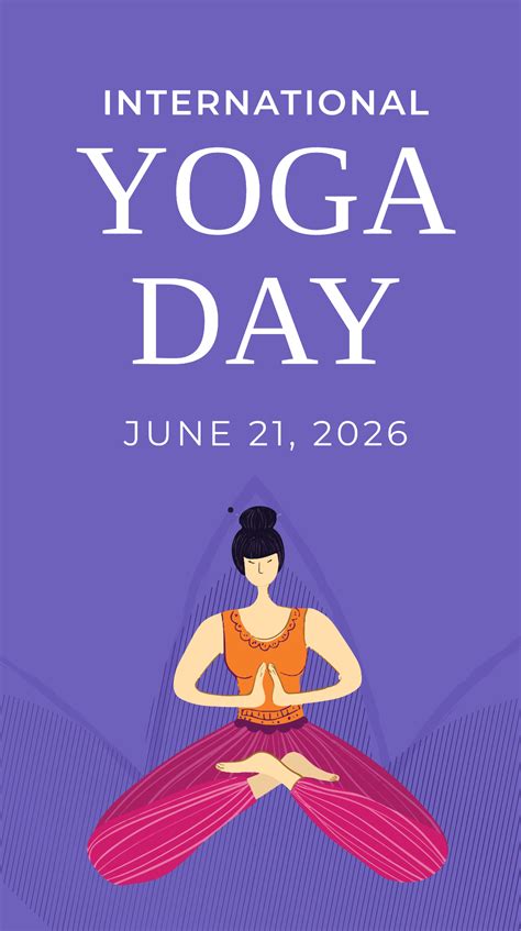 Free International Yoga Day Whatsapp Image Template To Edit Online