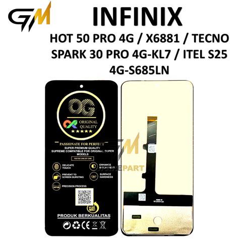 Jual LCD TOUCHSCREEN INFINIX HOT 50 PRO 4G X6881 TECNO SPARK 30 PRO 4G KL7 ITEL S25 4G