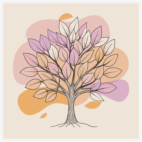 Stunning Tupelo Tree Illustration 49232423 Vector Art At Vecteezy
