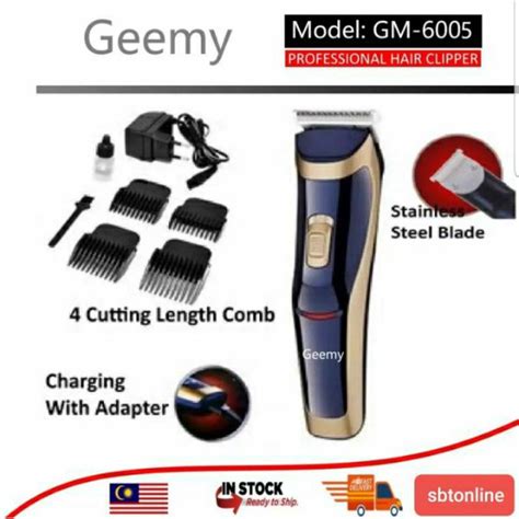 Check out Gemei GM-6005 Rechargeable Trimmer Hair Cutter Machine/Hair ...