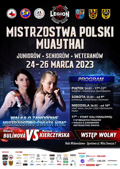 Mistrzostwa Polski Muaythai Ifma Dla Junior W Senior W Weteran W