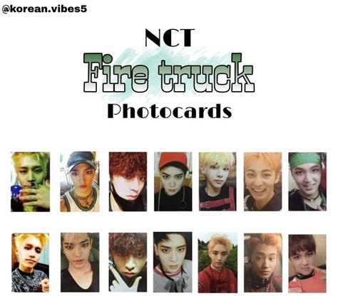 NCT 127 Fire Truck Photocards