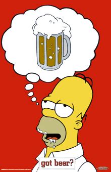 Hopsmaven: The Simpsons Got Beer Poster