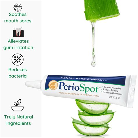 Dental Herb Company - PerioSpot - Antimicrobial mouth sore and gum care ...