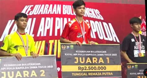 Putera Wajo Juara Bulutangkis Di Kejuaraan Kapolda Jatim Cup 2023