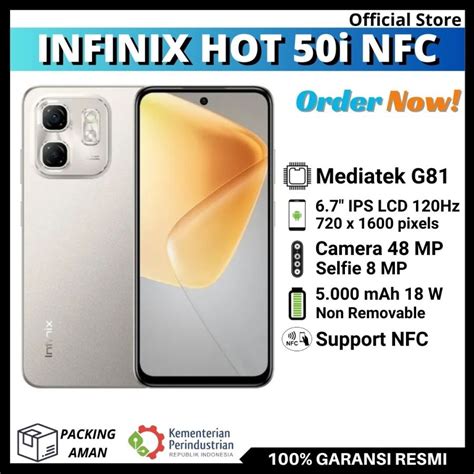 Jual Infinix Hot I Gb Garansi Resmi Support Nfc Shopee Indonesia