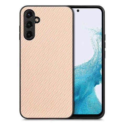 SKALO Samsung A54 5G Carbon Fiber TPU Skal Khaki Elgiganten