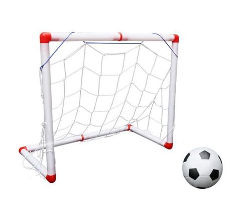 Olive Tree Football Set Goal Post Net Ball And Pump Set For Small