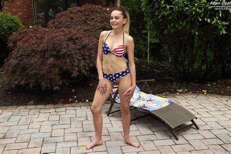 Aften Opal Fingerfucks Lonely Wet Pussy In Garden Photos