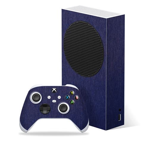 Xbox Series S Brushed Blue Fibre Skin Wrap Easyskinz™