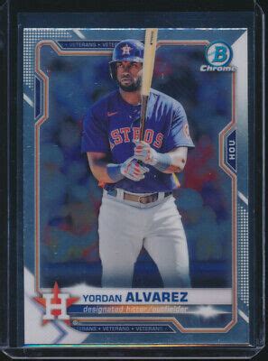 YORDAN ALVAREZ 2021 Bowman Chrome Baseball HOUSTON ASTROS EBay