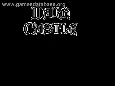 Dark Castle Sega Genesis Artwork Title Screen