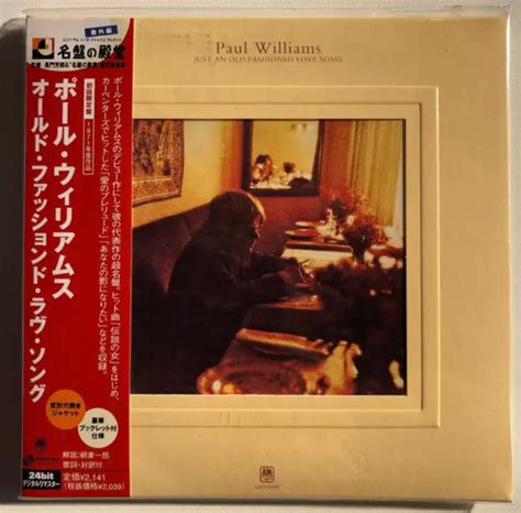 Paul Williams Just An Old Fashioned Love Song Mini Lp Cd Avec Obi Du