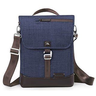 Brenthaven Collins Vertical Messenger Indigo Chambray 1918