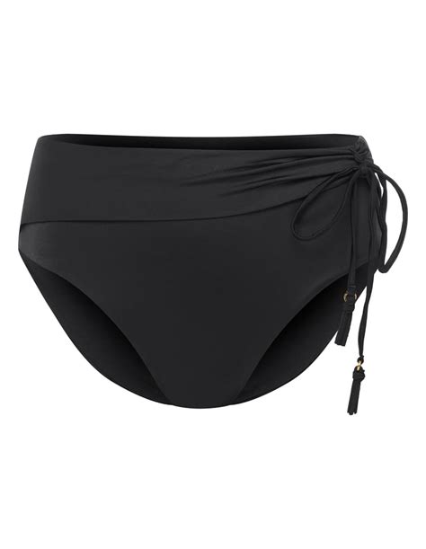 Dół od bikini z wysokim stanem Zibraz Eva Minge x Esotiq czarny ESOTIQ