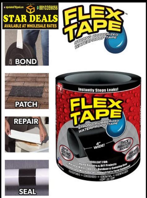 Color: Black Flex Tape at Rs 65/piece in New Delhi | ID: 23113408033