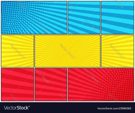 Comic Book Horizontal Template Royalty Free Vector Image
