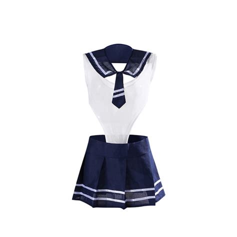 Jual Lingerie Set Cosplay Kawaii Manis Bodysuit Pelaut Nakal Seragam A Hitam All Size