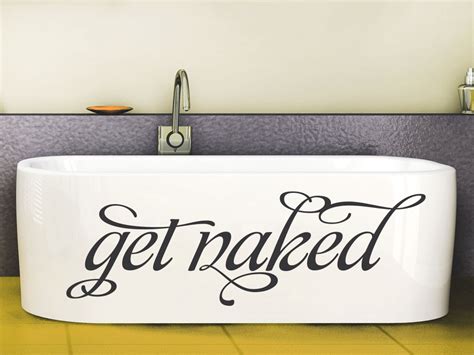Wandtattoo Get Naked Von KLEBEHELD DE