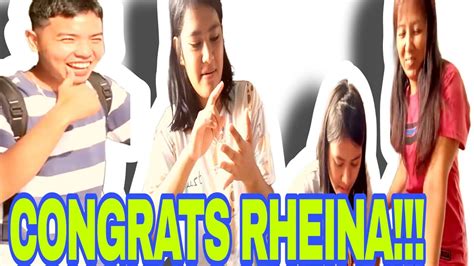 CONGRATULATIONS RHEINA NAGBUNGA ANG PAGSISIKAP NI EDU AT RHODA AT SA