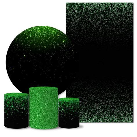 Trio Capas Painéis Casado Glitter Verde Veste Fácil ESTAMPARIA NET