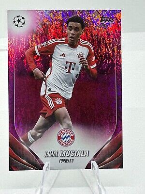 2023 24 Topps UEFA CC JAMAL MUSIALA Pink Sparkle Bayern Munich EBay