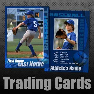 Baseball Trading Cards Custom Editable Templates For Baseball