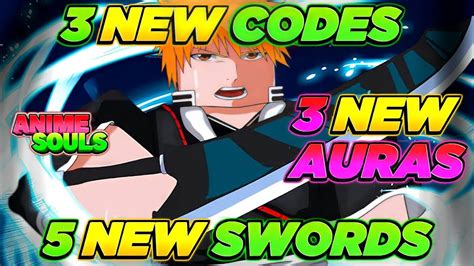 Novos Codes Novas Auras E Armas Do Anime Souls Youtube