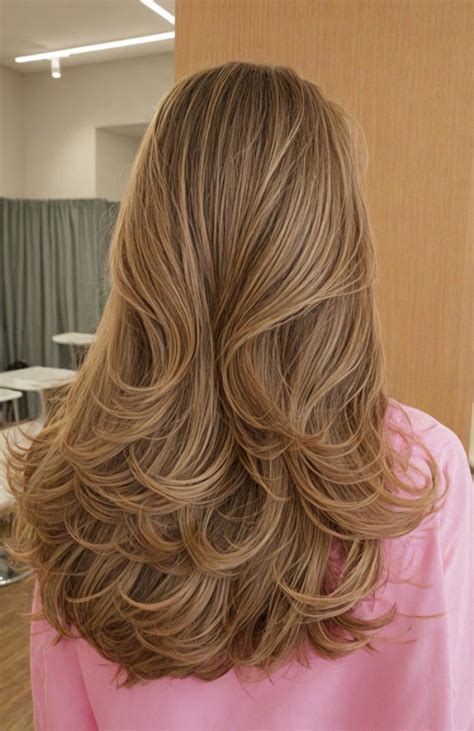 60 Cute Layered Hairstyles For Long Hair Sandy Blonde Butterfly Layered Waves