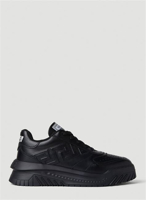 Versace Greca Odissea Sneakers In Black Shopstyle