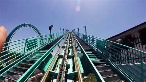 Kraken Roller Coaster Front Row Pov Youtube