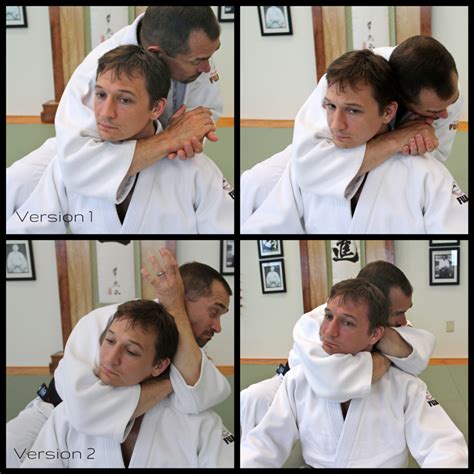 Japanese Martial Arts Center Choke Series Rear Naked Choke Hadaka Jime