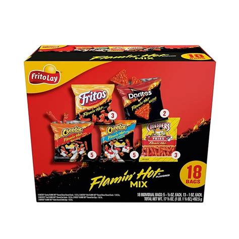 Frito Lay Flamin Hot Mix Ounce Walmart