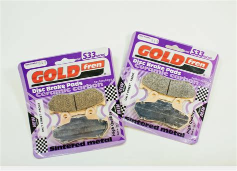 Goldfren Brake Pad Set S33 Ceramic Carbon For 1984 1987 Honda Goldwing