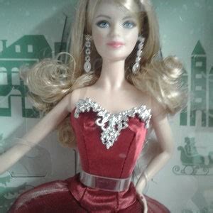 Holiday Barbie Doll Mattel Collectors Edition Blonde Hair Red Gown Etsy
