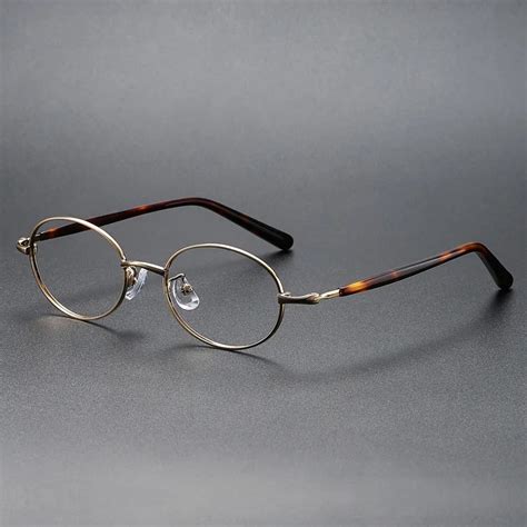 Retro Oval Frame Eyeglasses Men S And Women S Art Trend Elliptical