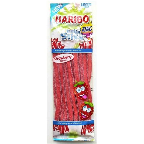 HARIBO Balla Stixx Strawberry Zing 140g Treat Sweets Pack On OnBuy