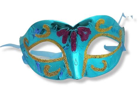 Mascara De Carnaval Feminina - Máscara Feminina De Carnaval Baile Festa Cores Variados - D' Presentes ...