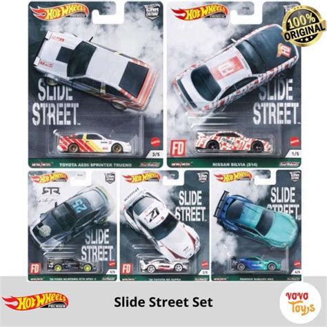 Jual Hot Wheels Premium Car Culture Slide Street Set Hotwheels Di