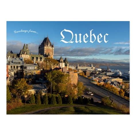 A View Of Quebec City Quebec Canada Postcard